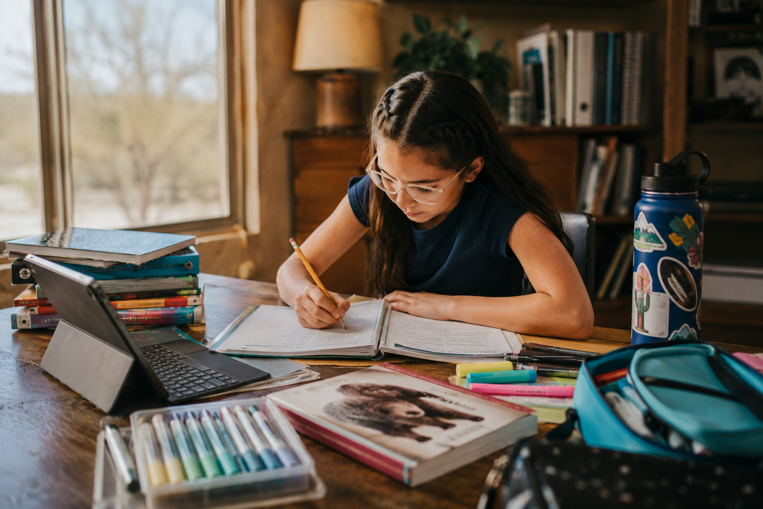 Student learning supplies and educational materials used for enrichment and academic growth